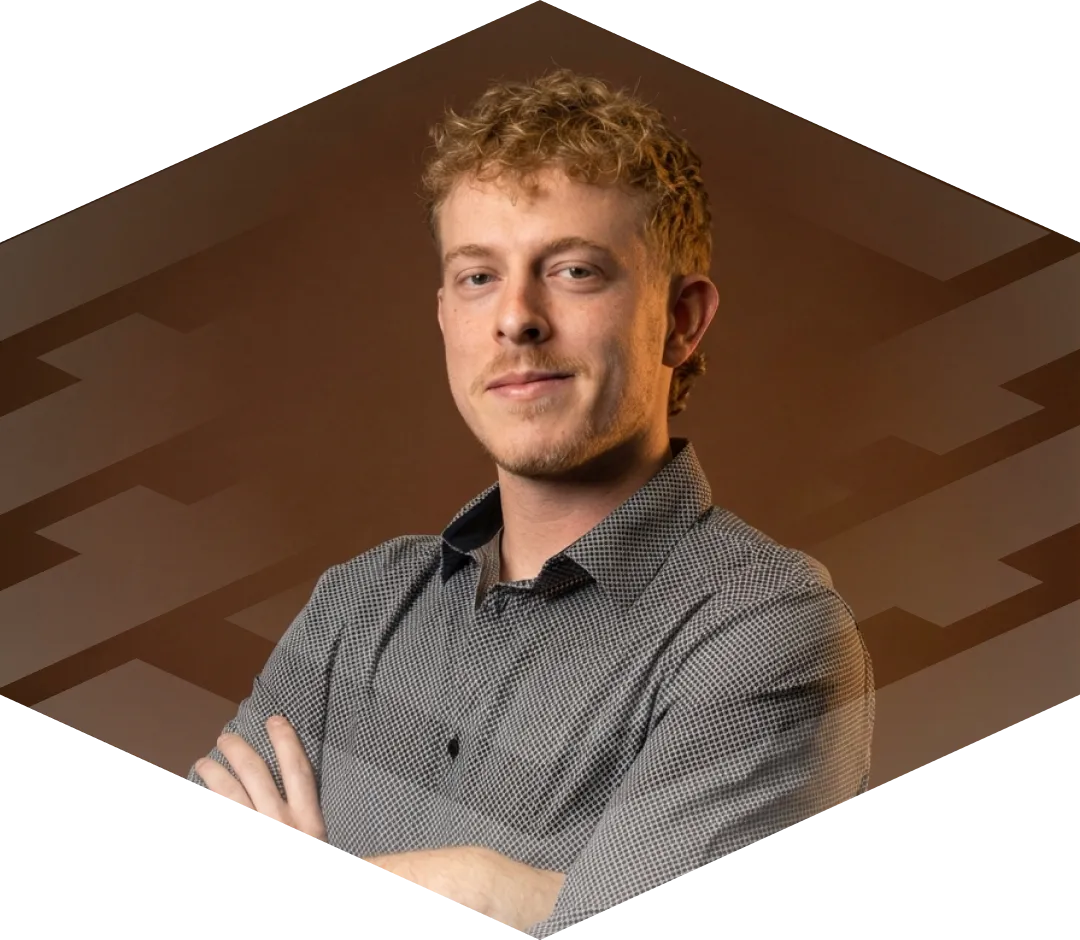 Photo portrait de Damien Hoffmann, technologue professionnel